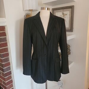 Lauren Ralph Lauren Black Pinstripe Women's Blazer Size 12